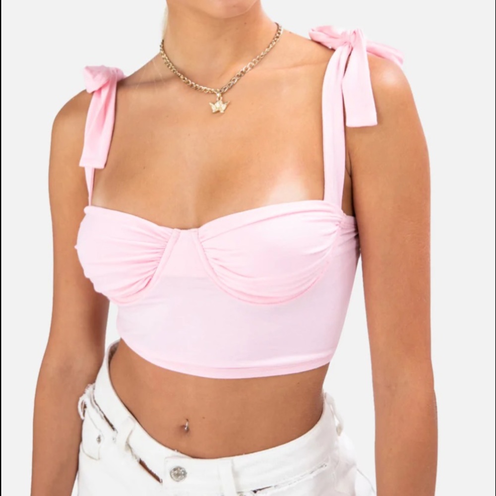 Light Pink Crop Top